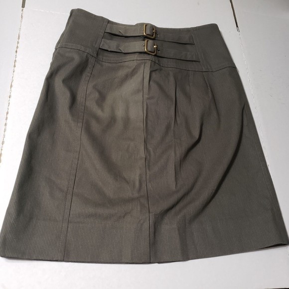 New w/ Defects Marc by Marc Jacobs Military Green Skirt Womens Size 8 Buckles - Picture 10 of 12